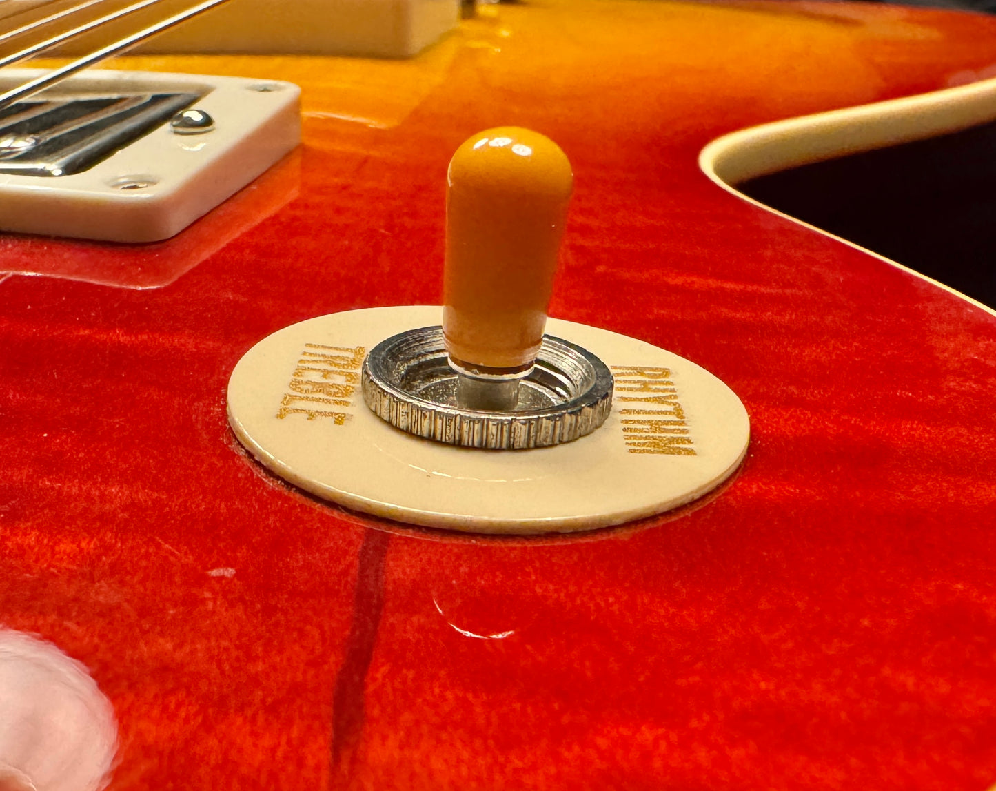 Gibson Custom Shop Bakelite Catalin Amber Switch Tip for USA Les Paul
