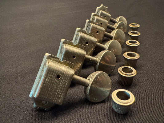 Kluson Single Line Fender Custom Shop Stratocaster Telecaster Aged Nickel Tuners Relic