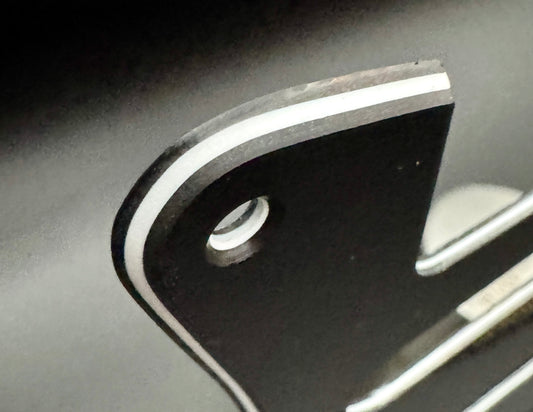 USA MADE Fender Stratocaster Black 3 Ply 8 Hole Pre-CBS Pickguard Set with Backplate and Aged Screws Eric Clapton Eric Johnson SRV