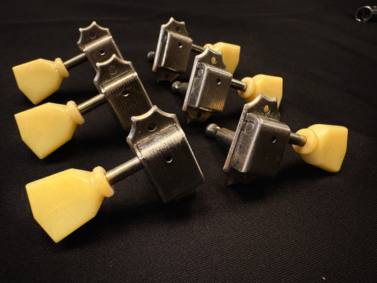 Gibson Kluson Aged Relic Nickel Single Line Single Ring KD-3-NPK 3x3 Guitar Tuning Machines
