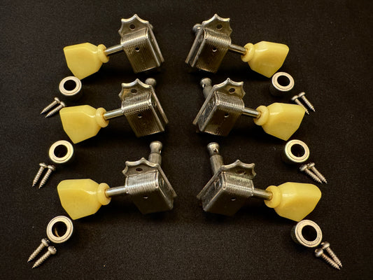 Gibson Kluson Aged Relic Nickel Single Line Single Ring KD-3-NPK 3x3 Guitar Tuning Machines
