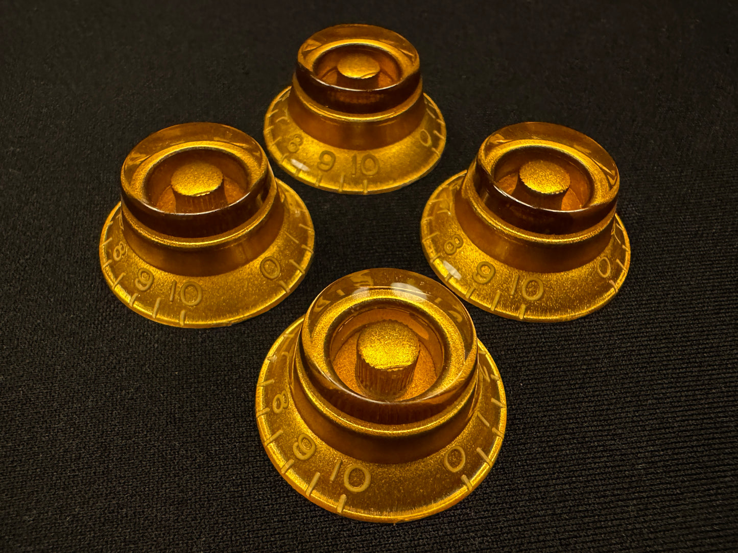 PREMIUM Correct Vintage Spec Butyrate Knobs Light Aged Gibson Les Paul 1959 Reissue Custom Shop Embossed Top Hat Knobs