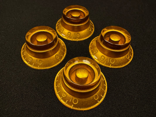 PREMIUM Correct Vintage Spec Butyrate Knobs Light Aged Gibson Les Paul 1959 Reissue Custom Shop Embossed Top Hat Knobs