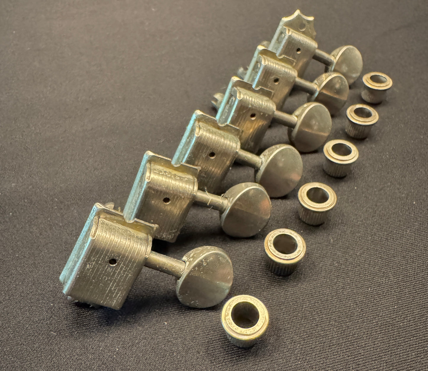 Kluson Single Line Fender Custom Shop Stratocaster Telecaster Aged Nickel Tuners Relic