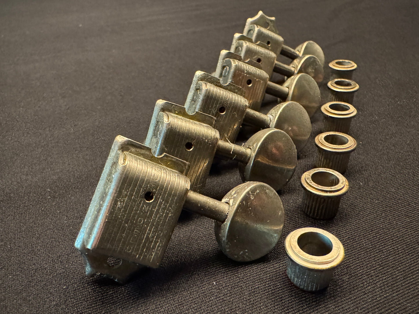 Kluson Single Line Fender Custom Shop Stratocaster Telecaster Aged Nickel Tuners Relic