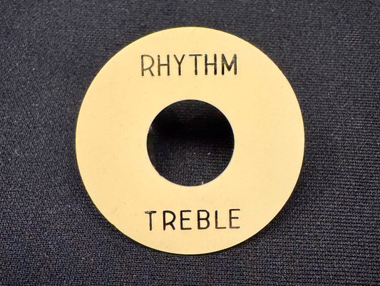 Gibson Burst UNAGED Poker Chip Switch Ring 1958 1959 Light Cream With Gold Lettering Non-Relic