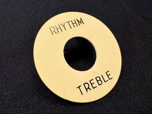 Gibson Burst UNAGED Poker Chip Switch Ring 1958 1959 Light Cream With Gold Lettering Non-Relic