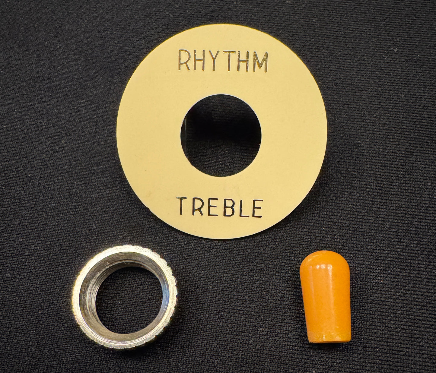 Gibson Burst Switch Upgrade Set UNAGED NOS Poker Chip Bakelite Switch Tip and Heavy Knurled Switch Nut 1958 1959 non-relic