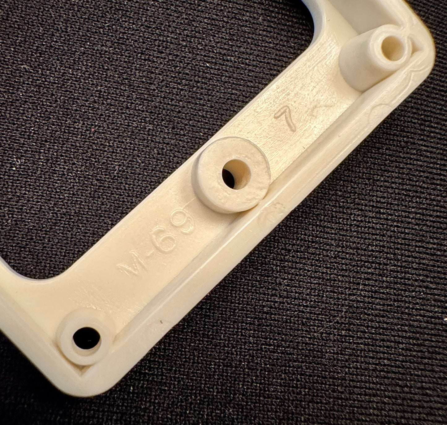 Gibson Burst Replica 1959 M-69 Butyrate Humbucker Pickup Rings 1957-1960 - Vintage Light Cream with Aged Screws