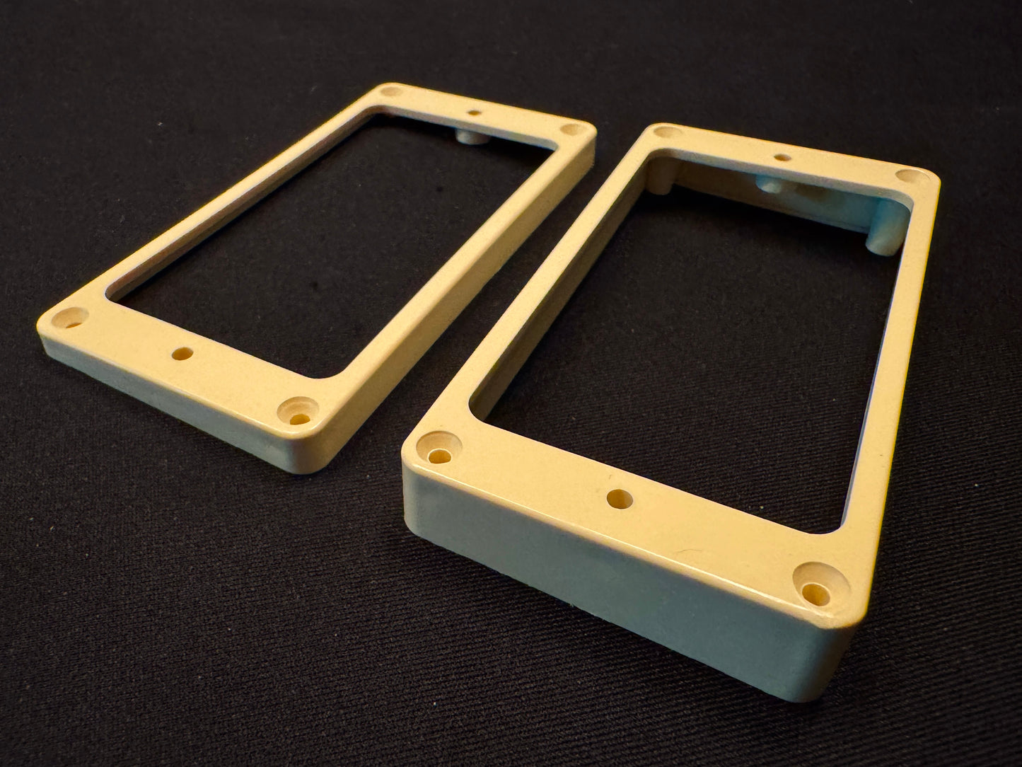 Gibson Burst Replica 1959 M-69 Butyrate Humbucker Pickup Rings 1957-1960 - Vintage Light Cream with Aged Screws