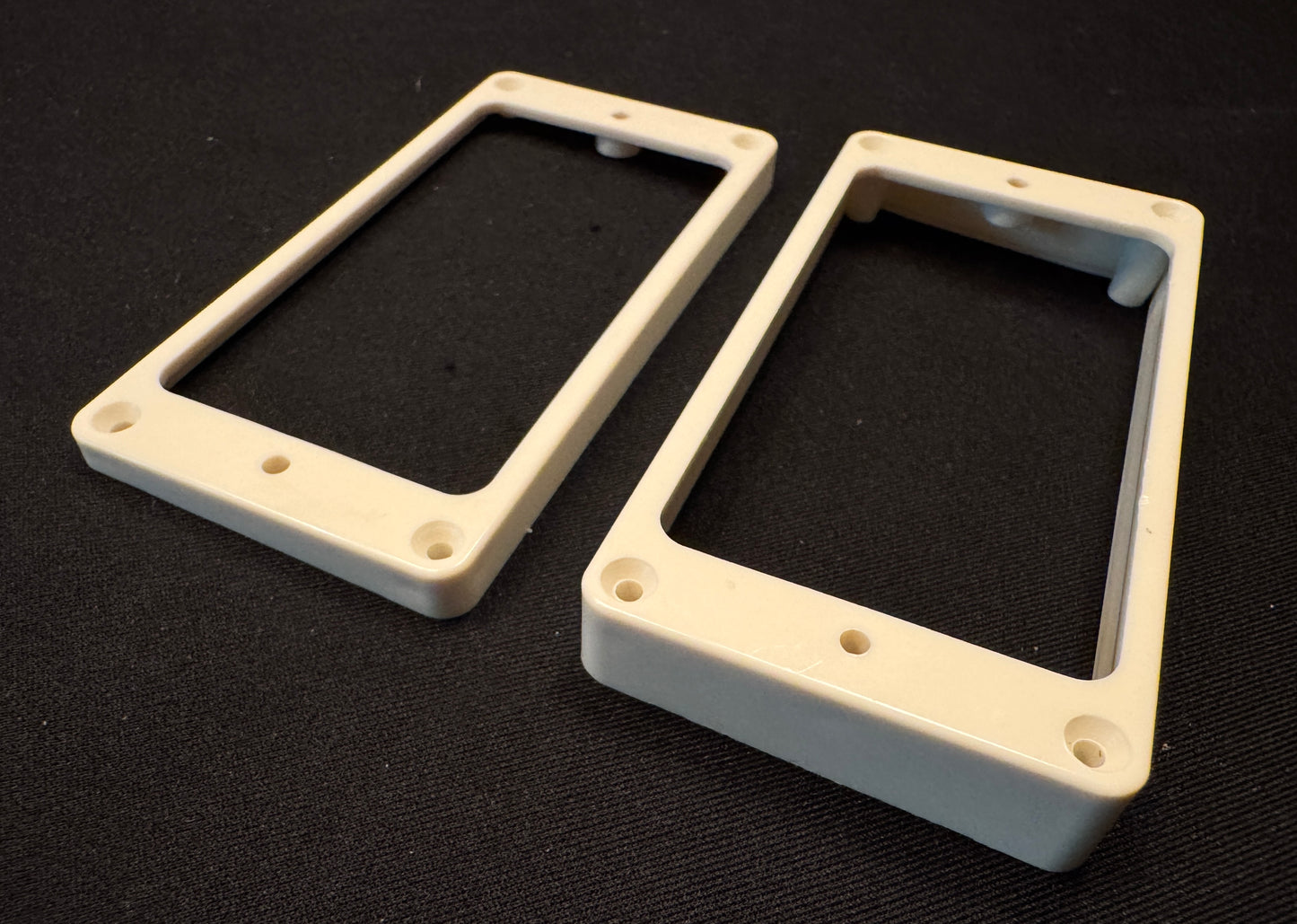 Gibson Burst Replica 1959 M-69 Butyrate Humbucker Pickup Rings 1957-1960 - Vintage Parchment White with Aged Screws