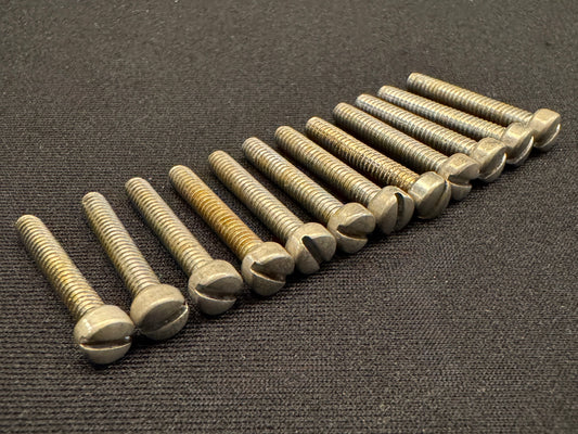 VINTAGE CORRECT PAF Style Humbucker Pole Pieces Set of 12 Relic Aged Nickel