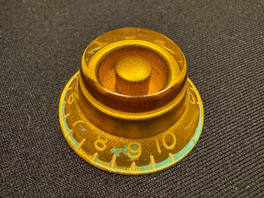 PREMIUM Correct Vintage Spec Butyrate Knobs Heavy Aged Gibson Les Paul 1959 Reissue Custom Shop Embossed Top Hat Knobs Relic Set of 4