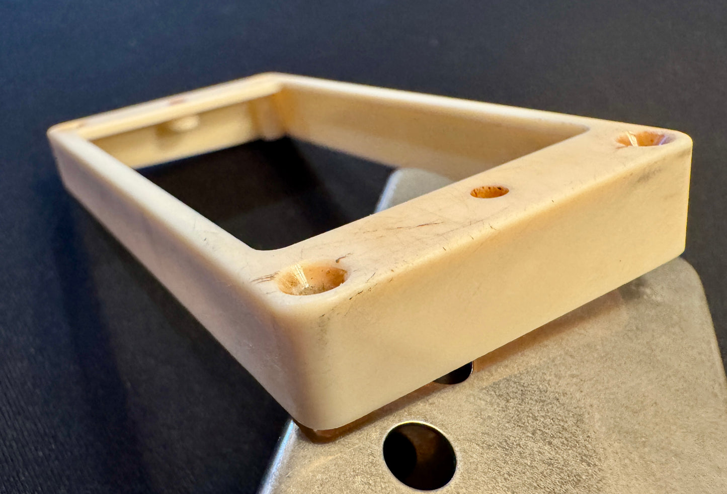 Gibson Burst Replica 1959 M-69 Butyrate Humbucker Pickup Rings Aged Relic Light Cream or Bone White with Aged Screws