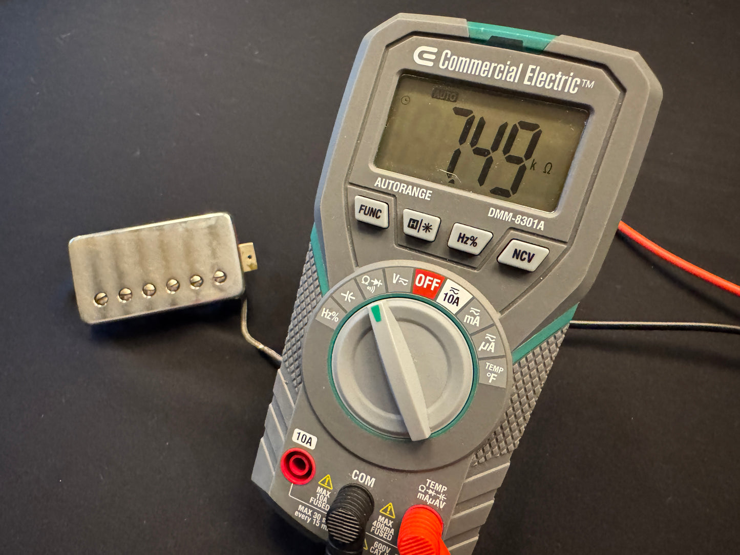 Gibson 1974 T-Top Humbucker Pickup Patent Number Vintage