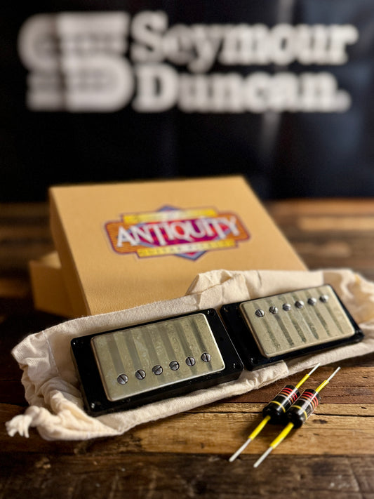 Seymour Duncan Antiquity™ Humbucker Set - Aged Nickel with FREE Bumblebee Capacitors