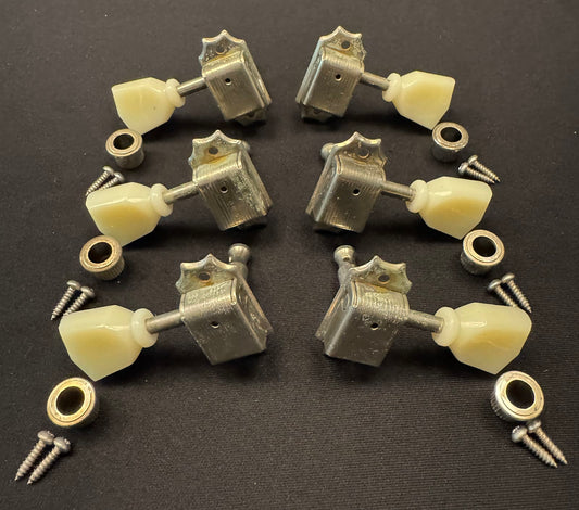 Gibson Custom Shop Kluson LIGHT AGED Relic Nickel Single Line KD-3-NPK 3x3 Guitar Tuning Machines