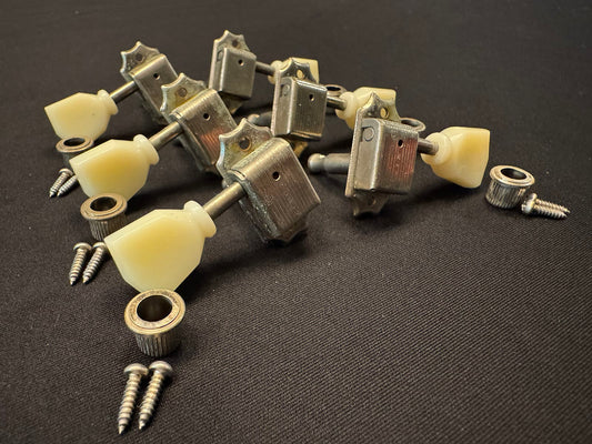 Gibson Custom Shop Kluson LIGHT AGED Relic Nickel Single Line KD-3-NPK 3x3 Guitar Tuning Machines