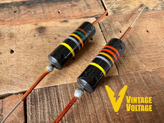 PREMIUM Luxe Radio Paper in Oil BumbleBee Capacitors .022uf and .015uf Clapton Woman Tone Set OEM Gibson Murphy Lab Reissue Vintage Replica with Amber Spaghetti Tube PIO
